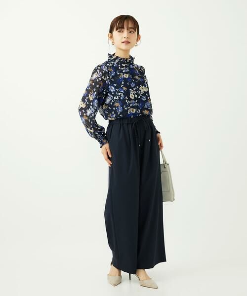 Maison de CINQ / メゾン ドゥ サンク シャツ・ブラウス | 【小さいサイズ】クラシックフラワープリント シフォンブラウス/洗濯機で洗える | 詳細28