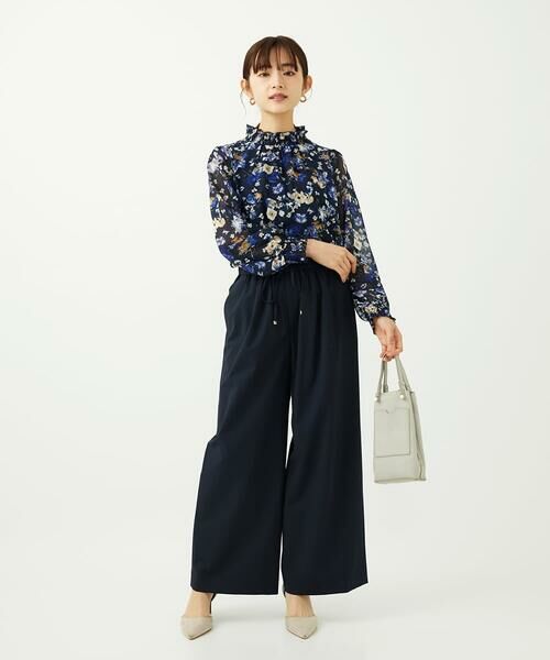 Maison de CINQ / メゾン ドゥ サンク シャツ・ブラウス | 【小さいサイズ】クラシックフラワープリント シフォンブラウス/洗濯機で洗える | 詳細30