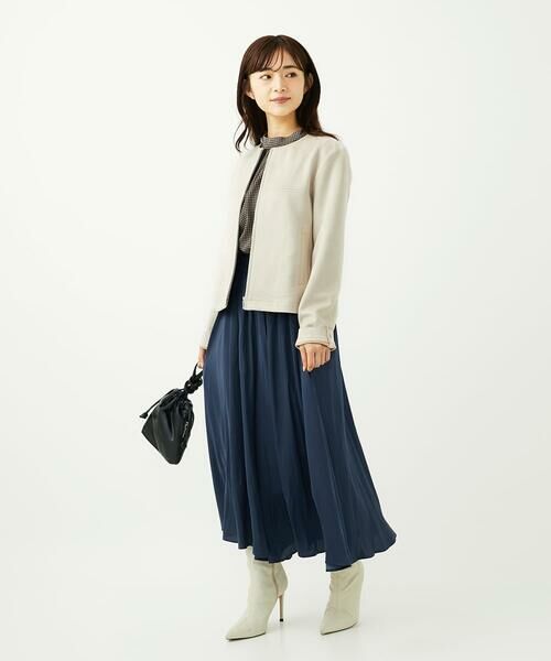 Maison de CINQ / メゾン ドゥ サンク シャツ・ブラウス | 【小さいサイズ】ボウタイ付き千鳥柄プリントブラウス/洗濯機で洗える | 詳細26