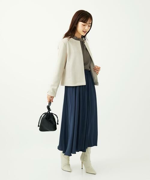 Maison de CINQ / メゾン ドゥ サンク シャツ・ブラウス | 【小さいサイズ】ボウタイ付き千鳥柄プリントブラウス/洗濯機で洗える | 詳細27