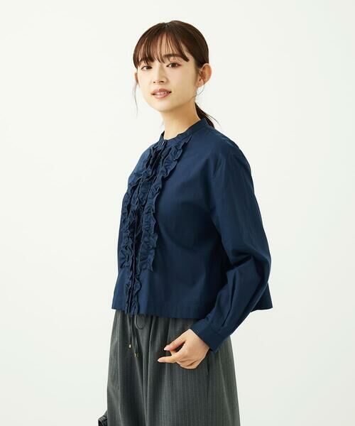 Maison de CINQ / メゾン ドゥ サンク シャツ・ブラウス | 【小さいサイズ】フロントフリルデザインブラウス/洗える | 詳細2