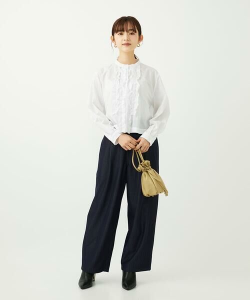 Maison de CINQ / メゾン ドゥ サンク シャツ・ブラウス | 【小さいサイズ】フロントフリルデザインブラウス/洗える | 詳細21