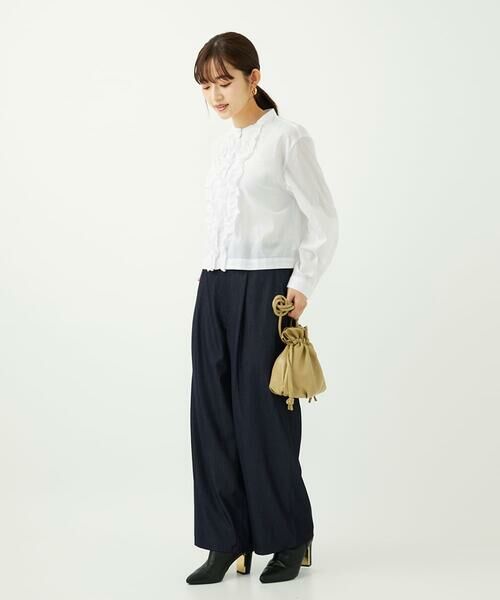 Maison de CINQ / メゾン ドゥ サンク シャツ・ブラウス | 【小さいサイズ】フロントフリルデザインブラウス/洗える | 詳細22