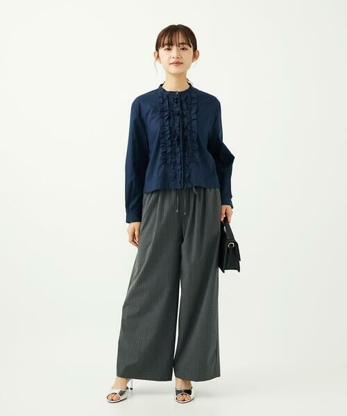 Maison de CINQ / メゾン ドゥ サンク シャツ・ブラウス | 【小さいサイズ】フロントフリルデザインブラウス/洗える | 詳細30