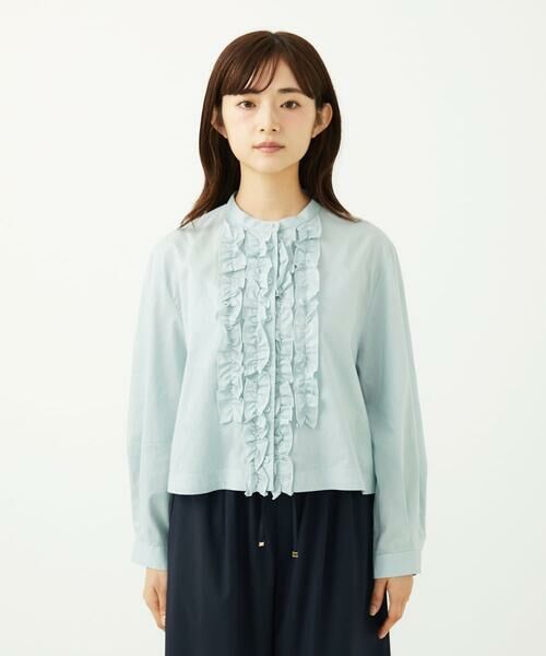 Maison de CINQ / メゾン ドゥ サンク シャツ・ブラウス | 【小さいサイズ】フロントフリルデザインブラウス/洗える | 詳細6
