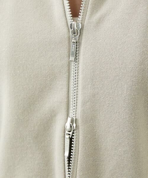 Maison de CINQ / メゾン ドゥ サンク パーカー | 【小さいサイズ】ラメ裏毛スウェットダブルジップパーカー/洗濯機で洗える | 詳細11