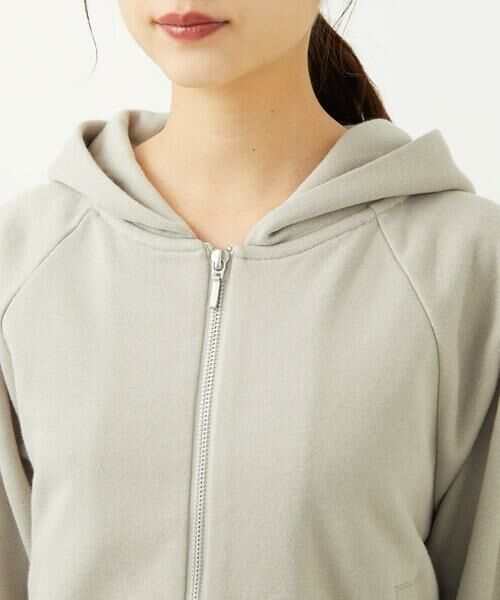 Maison de CINQ / メゾン ドゥ サンク パーカー | 【小さいサイズ】ラメ裏毛スウェットダブルジップパーカー/洗濯機で洗える | 詳細8