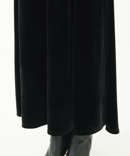 Maison de CINQ / メゾン ドゥ サンク ロング・マキシ丈ワンピース | 【小さいサイズ】スノーベロア ショルダーストラップワンピース/洗える | 詳細11