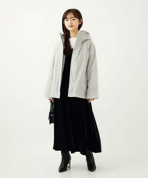 Maison de CINQ / メゾン ドゥ サンク ロング・マキシ丈ワンピース | 【小さいサイズ】スノーベロア ショルダーストラップワンピース/洗える | 詳細24