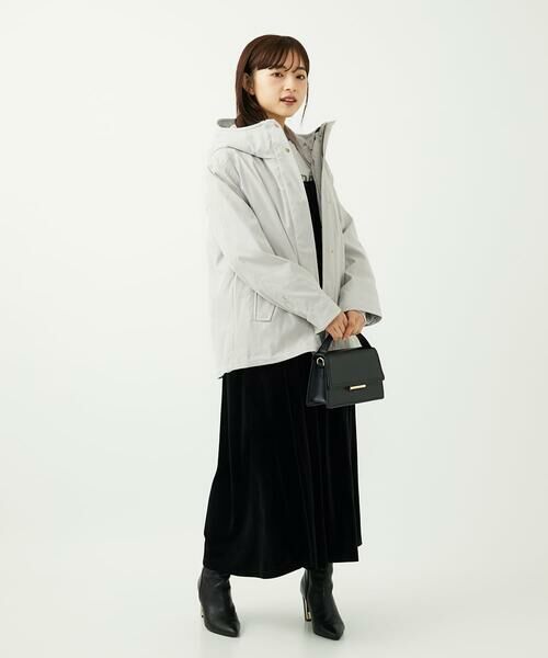 Maison de CINQ / メゾン ドゥ サンク ロング・マキシ丈ワンピース | 【小さいサイズ】スノーベロア ショルダーストラップワンピース/洗える | 詳細26