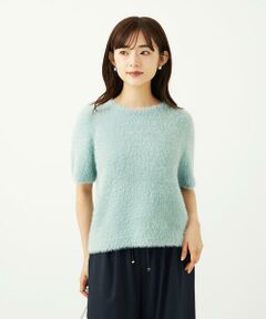 Maison de CINQ / メゾン ドゥ サンク ニット・セーター | 【小さいサイズ】半袖シャギーニット/洗える