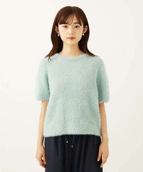Maison de CINQ / メゾン ドゥ サンク ニット・セーター | 【小さいサイズ】半袖シャギーニット/洗える | 詳細7