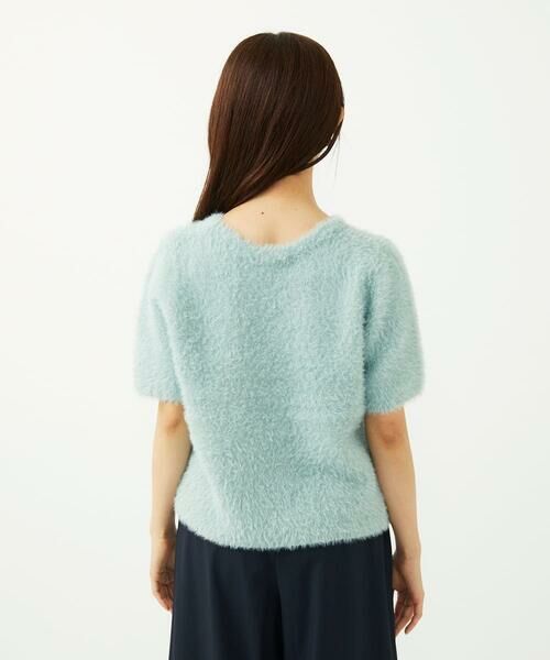 Maison de CINQ / メゾン ドゥ サンク ニット・セーター | 【小さいサイズ】半袖シャギーニット/洗える | 詳細9