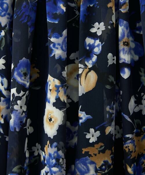 Maison de CINQ / メゾン ドゥ サンク ロング・マキシ丈スカート | 【小さいサイズ】クラシックフラワープリント シフォンスカート/丈の長さが選べる/洗濯機で洗える/セットアップ対応 | 詳細10