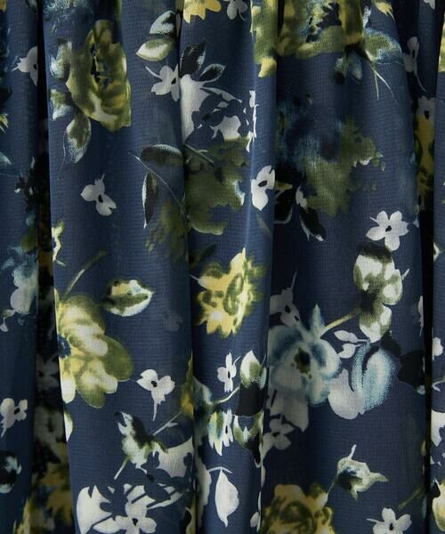 Maison de CINQ / メゾン ドゥ サンク ロング・マキシ丈スカート | 【小さいサイズ】クラシックフラワープリント シフォンスカート/丈の長さが選べる/洗濯機で洗える/セットアップ対応 | 詳細11