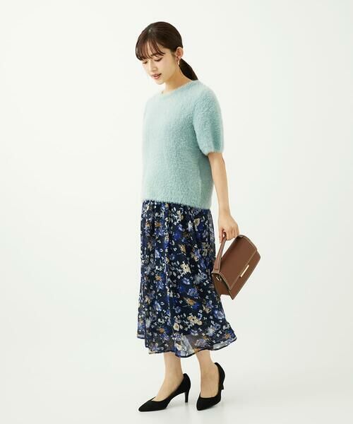 Maison de CINQ / メゾン ドゥ サンク ロング・マキシ丈スカート | 【小さいサイズ】クラシックフラワープリント シフォンスカート/丈の長さが選べる/洗濯機で洗える/セットアップ対応 | 詳細30