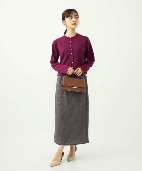 Maison de CINQ / メゾン ドゥ サンク ロング・マキシ丈スカート | 【小さいサイズ】エンボス加工ナロースカート/洗える | 詳細16