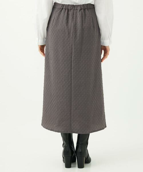 Maison de CINQ / メゾン ドゥ サンク ロング・マキシ丈スカート | 【小さいサイズ】エンボス加工ナロースカート/洗える | 詳細4