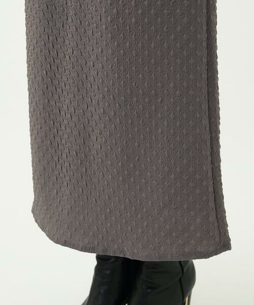 Maison de CINQ / メゾン ドゥ サンク ロング・マキシ丈スカート | 【小さいサイズ】エンボス加工ナロースカート/洗える | 詳細8