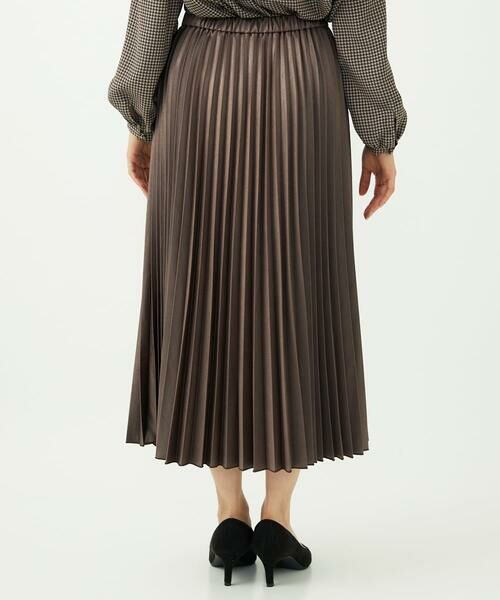 Maison de CINQ / メゾン ドゥ サンク ロング・マキシ丈スカート | 【小さいサイズ】レザー調ランダムプリーツスカート/洗える | 詳細4