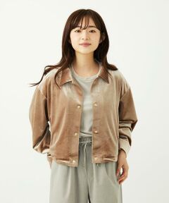 Maison de CINQ / メゾン ドゥ サンク その他アウター | 【小さいサイズ】スノーベロア クロップドブルゾン/洗える