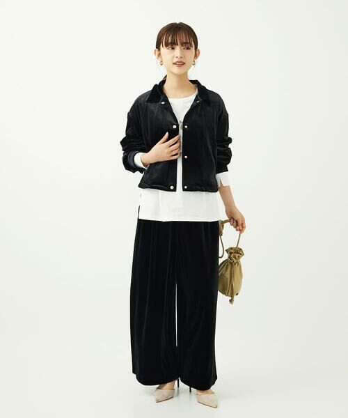 Maison de CINQ / メゾン ドゥ サンク その他アウター | 【小さいサイズ】スノーベロア クロップドブルゾン/洗える | 詳細16