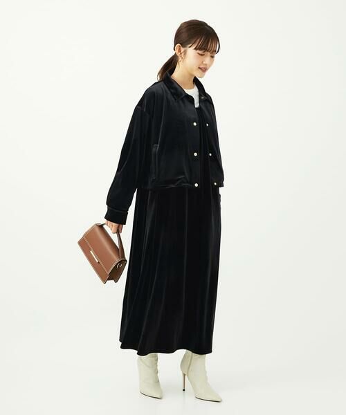 Maison de CINQ / メゾン ドゥ サンク その他アウター | 【小さいサイズ】スノーベロア クロップドブルゾン/洗える | 詳細19