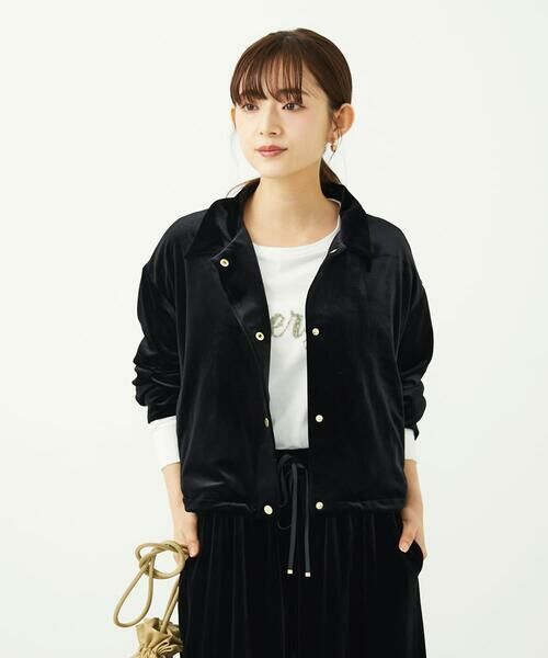 Maison de CINQ / メゾン ドゥ サンク その他アウター | 【小さいサイズ】スノーベロア クロップドブルゾン/洗える | 詳細2