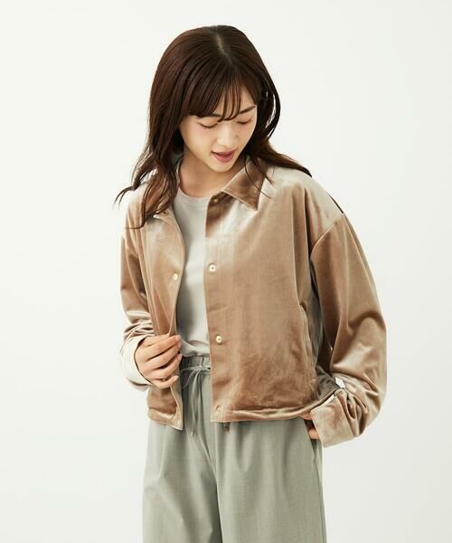 Maison de CINQ / メゾン ドゥ サンク その他アウター | 【小さいサイズ】スノーベロア クロップドブルゾン/洗える | 詳細3