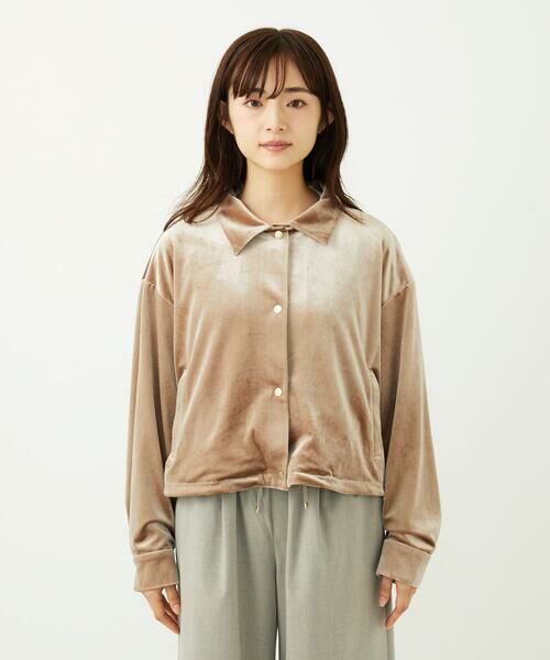 Maison de CINQ / メゾン ドゥ サンク その他アウター | 【小さいサイズ】スノーベロア クロップドブルゾン/洗える | 詳細5