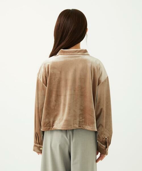 Maison de CINQ / メゾン ドゥ サンク その他アウター | 【小さいサイズ】スノーベロア クロップドブルゾン/洗える | 詳細7