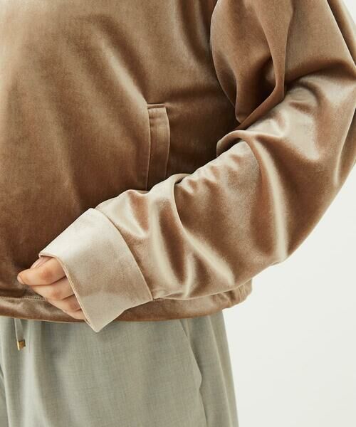 Maison de CINQ / メゾン ドゥ サンク その他アウター | 【小さいサイズ】スノーベロア クロップドブルゾン/洗える | 詳細9