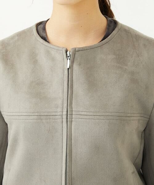 Maison de CINQ / メゾン ドゥ サンク その他アウター | 【小さいサイズ】フェイクスウェードショートブルゾン/洗える | 詳細14