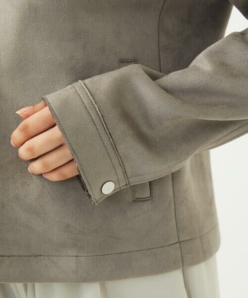 Maison de CINQ / メゾン ドゥ サンク その他アウター | 【小さいサイズ】フェイクスウェードショートブルゾン/洗える | 詳細16