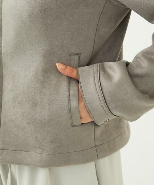 Maison de CINQ / メゾン ドゥ サンク その他アウター | 【小さいサイズ】フェイクスウェードショートブルゾン/洗える | 詳細17