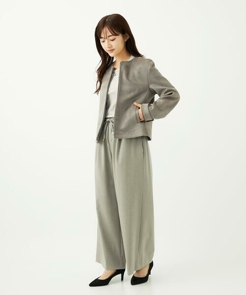 Maison de CINQ / メゾン ドゥ サンク その他アウター | 【小さいサイズ】フェイクスウェードショートブルゾン/洗える | 詳細22