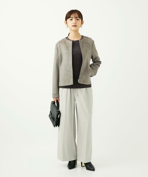 Maison de CINQ / メゾン ドゥ サンク その他アウター | 【小さいサイズ】フェイクスウェードショートブルゾン/洗える | 詳細23