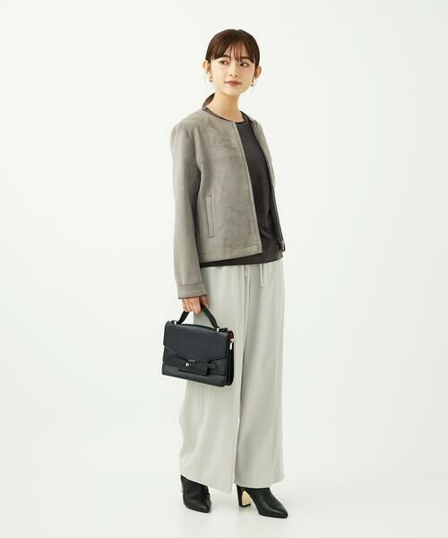 Maison de CINQ / メゾン ドゥ サンク その他アウター | 【小さいサイズ】フェイクスウェードショートブルゾン/洗える | 詳細25