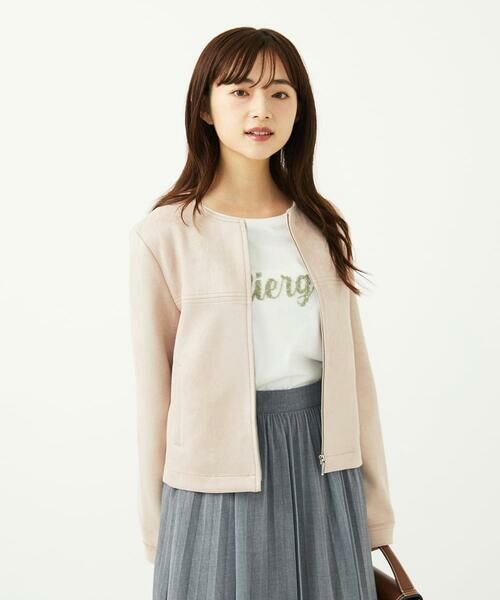 Maison de CINQ / メゾン ドゥ サンク その他アウター | 【小さいサイズ】フェイクスウェードショートブルゾン/洗える | 詳細4