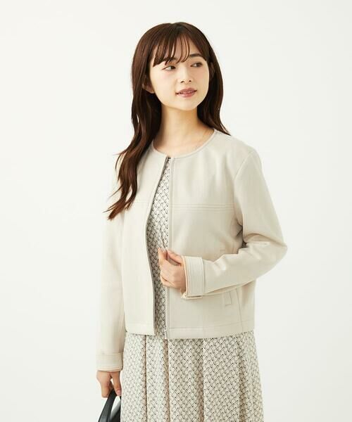 Maison de CINQ / メゾン ドゥ サンク その他アウター | 【小さいサイズ】フェイクスウェードショートブルゾン/洗える | 詳細5