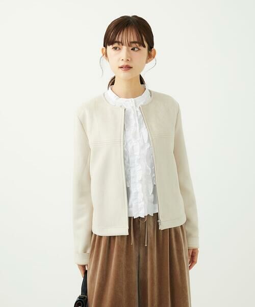 Maison de CINQ / メゾン ドゥ サンク その他アウター | 【小さいサイズ】フェイクスウェードショートブルゾン/洗える | 詳細7