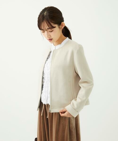 Maison de CINQ / メゾン ドゥ サンク その他アウター | 【小さいサイズ】フェイクスウェードショートブルゾン/洗える | 詳細8