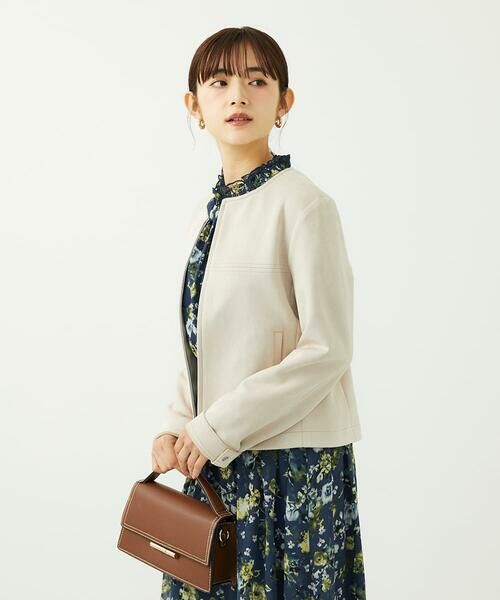 Maison de CINQ / メゾン ドゥ サンク その他アウター | 【小さいサイズ】フェイクスウェードショートブルゾン/洗える | 詳細9