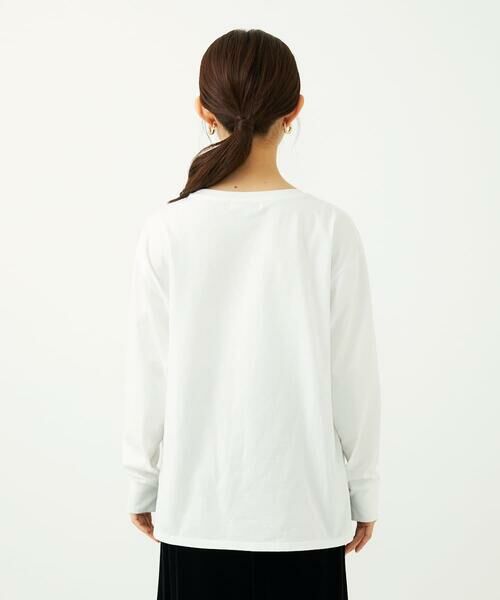 Maison de CINQ / メゾン ドゥ サンク カットソー | 【小さいサイズ】刺繍ロゴデザイン コットンロンT/洗える | 詳細13