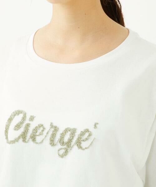 Maison de CINQ / メゾン ドゥ サンク カットソー | 【小さいサイズ】刺繍ロゴデザイン コットンロンT/洗える | 詳細14