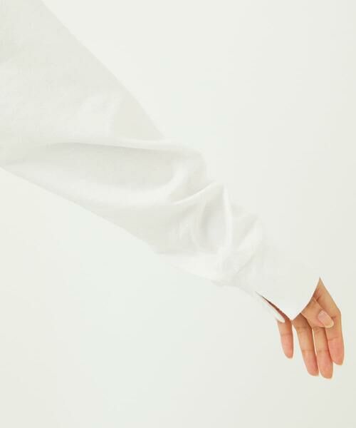 Maison de CINQ / メゾン ドゥ サンク カットソー | 【小さいサイズ】刺繍ロゴデザイン コットンロンT/洗える | 詳細15