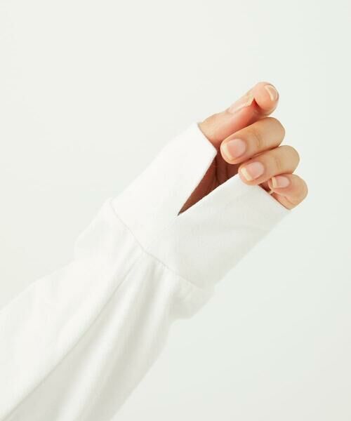 Maison de CINQ / メゾン ドゥ サンク カットソー | 【小さいサイズ】刺繍ロゴデザイン コットンロンT/洗える | 詳細18