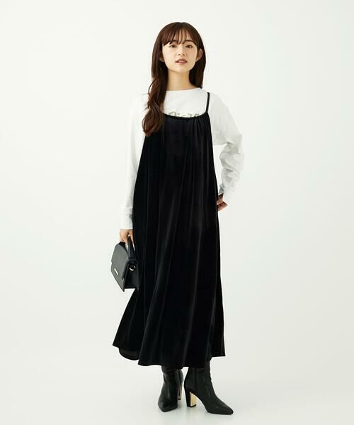 Maison de CINQ / メゾン ドゥ サンク カットソー | 【小さいサイズ】刺繍ロゴデザイン コットンロンT/洗える | 詳細26