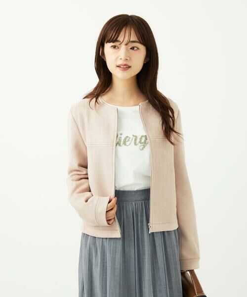 Maison de CINQ / メゾン ドゥ サンク カットソー | 【小さいサイズ】刺繍ロゴデザイン コットンロンT/洗える | 詳細4