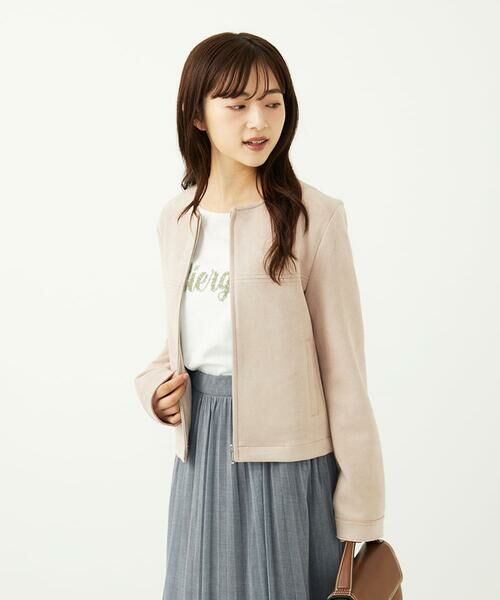 Maison de CINQ / メゾン ドゥ サンク カットソー | 【小さいサイズ】刺繍ロゴデザイン コットンロンT/洗える | 詳細6